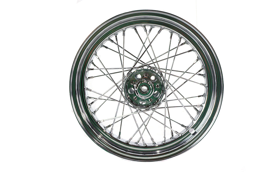 V-Twin 16 inch x 3.00 inch Replica Rear Spoke Wheel for Harley Davidson EL and FL Models