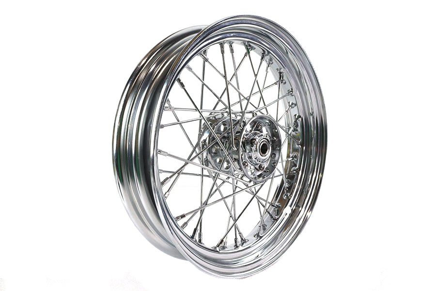 V-Twin 16 inch x 3.00 inch Replica Rear Spoke Wheel for Harley Davidson EL and FL Models