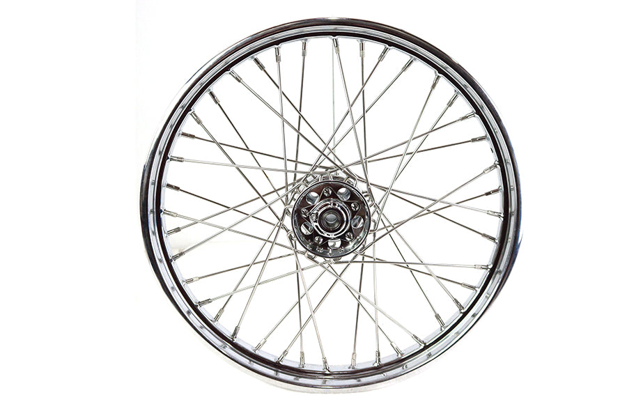 V-Twin 21 Inch x 2.15 Inch Front Spoke Wheel for Harley Davidson EL and FL Models