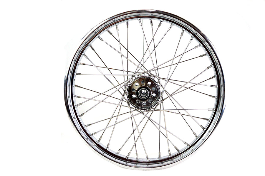 V-Twin 21 Inch x 2.15 Inch Front Spoke Wheel for Harley Davidson EL and FL Models