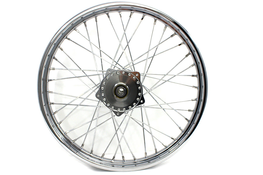 V-Twin 21 inch x 1.85 inch Front Spoke Wheel for Harley Davidson FX and XL Models