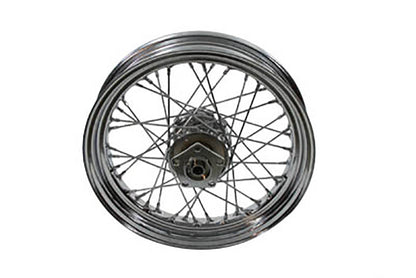V-Twin 16 inch x 3.00 inch Rear Spoke Wheel for Harley Davidson XL Models