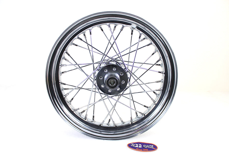 V-Twin 16 Inch x 3.00 Inch Rear Spoke Wheel for Harley Davidson XL Models - Part 63145