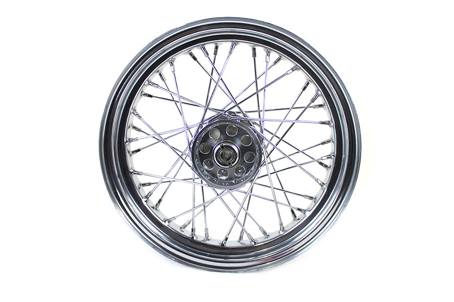 V-Twin 16 Inch x 3.00 Inch Rear Spoke Wheel for Harley Davidson XL Models - Part 63145