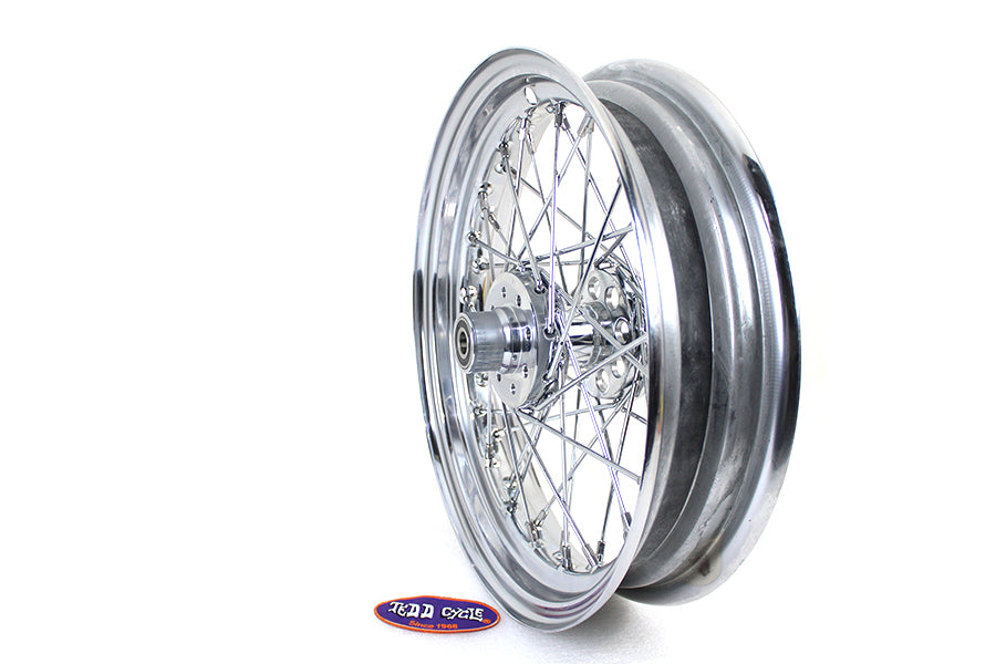 V-Twin 16 Inch x 3.00 Inch Rear Spoke Wheel for Harley Davidson XL Models - Part 63145