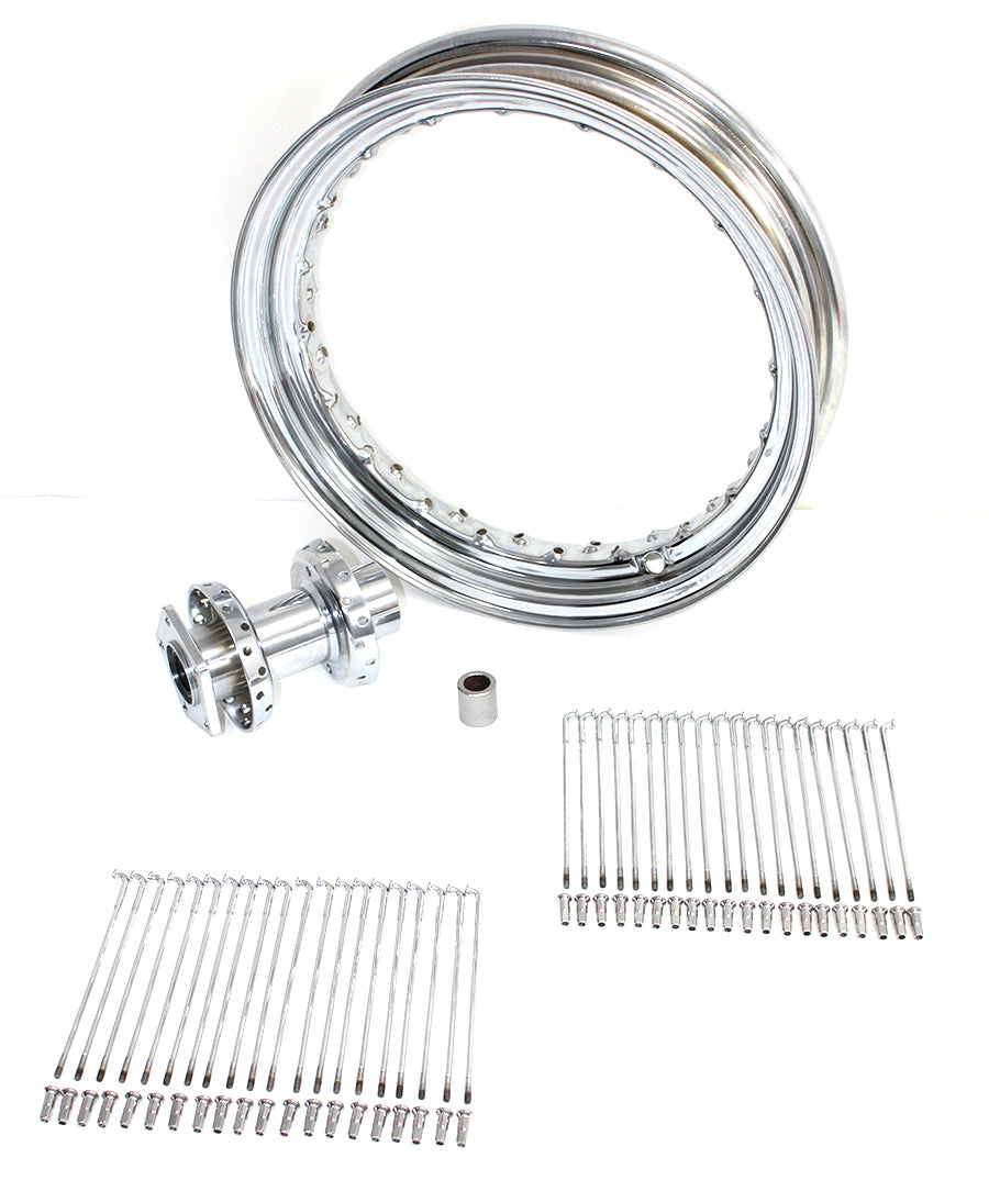 V-Twin 16 Inch x 3.00 Inch Front Spoke Wheel for Harley Davidson FXST & FXWG Models