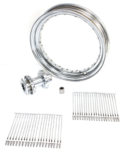 V-Twin 16 Inch x 3.00 Inch Front Spoke Wheel for Harley Davidson FXST & FXWG Models