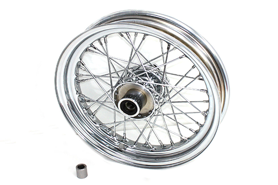 V-Twin 16 Inch x 3.00 Inch Front Spoke Wheel for Harley Davidson FXST & FXWG Models