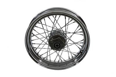 V-Twin 16 Inch x 3.00 Inch Rear Spoke Wheel for Harley Davidson XL, FXE, FXR
