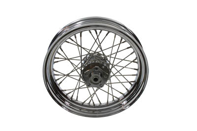 V-Twin 16 Inch x 3.00 Inch Front or Rear Spoke Wheel for Harley Davidson FL