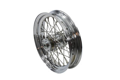 V-Twin 16 Inch x 3.00 Inch Front or Rear Spoke Wheel for Harley Davidson FL