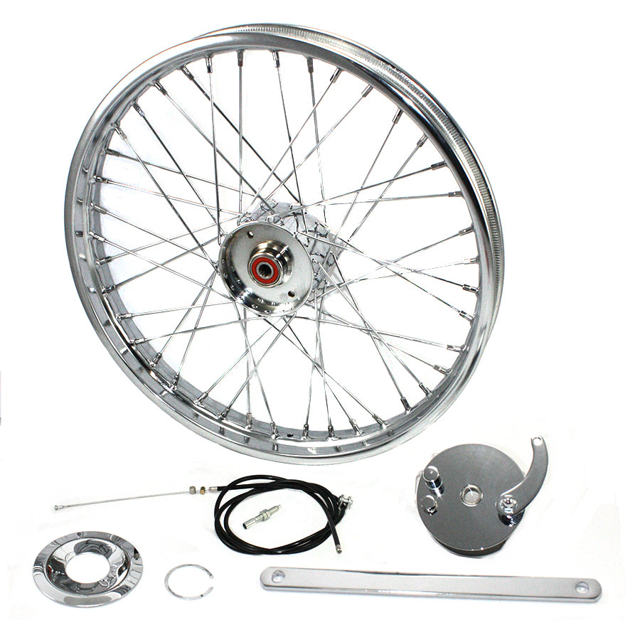 V-Twin 21 Inch x 1.85 Inch Mini Brake Wheel with Drum Brake Design - Part #61006