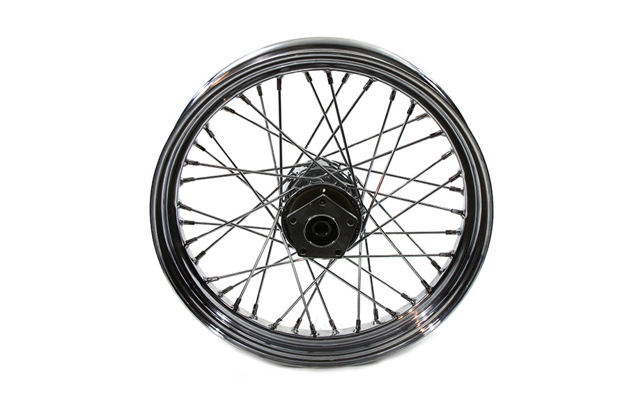 V-Twin 18 inch x 2.50 inch Front Spoke Wheel for Harley Davidson FXSTS