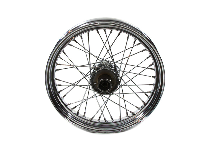 V-Twin 18 inch x 2.50 inch Front Spoke Wheel for Harley Davidson FXSTS