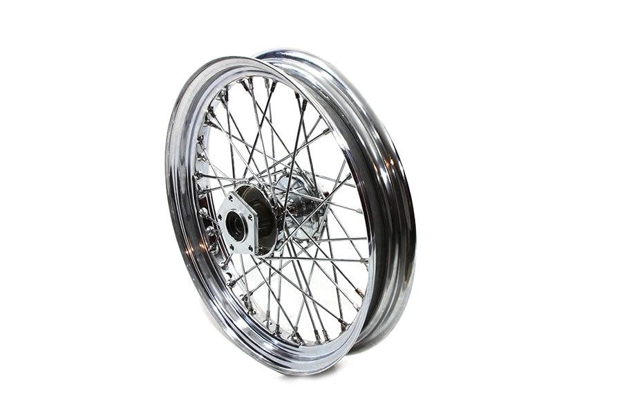 V-Twin 18 inch x 2.50 inch Front Spoke Wheel for Harley Davidson FXSTS