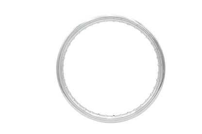 V-Twin 11210 19 Inch x 1.85 Inch Rolled Edge Rim Chrome for Front Fitment