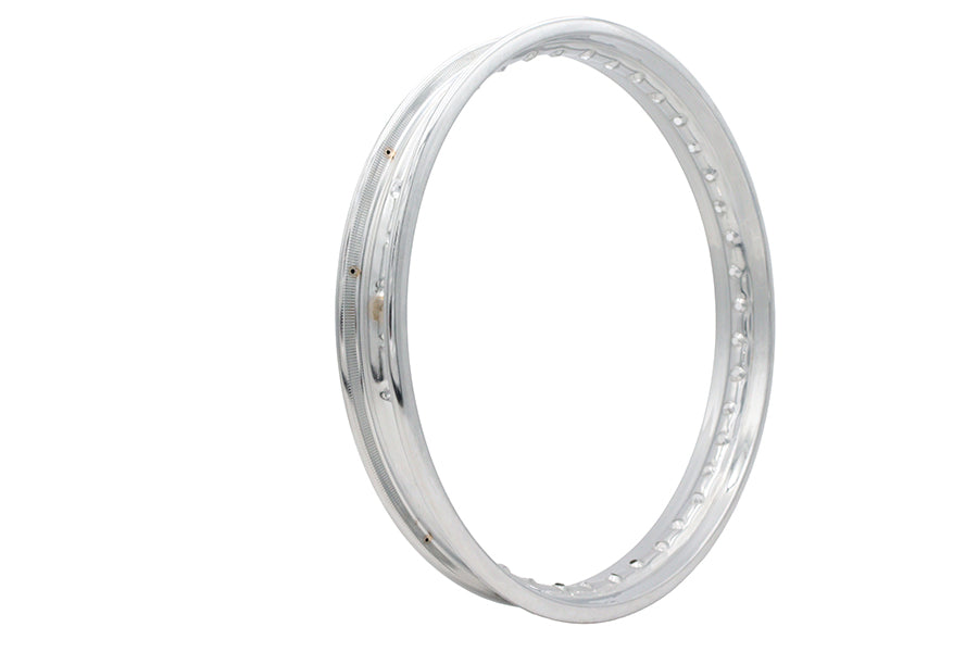 V-Twin 11210 19 Inch x 1.85 Inch Rolled Edge Rim Chrome for Front Fitment