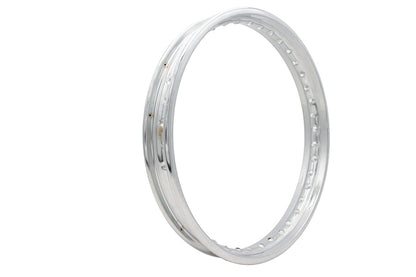 V-Twin 11210 19 Inch x 1.85 Inch Rolled Edge Rim Chrome for Front Fitment