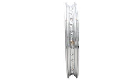 V-Twin 11210 19 Inch x 1.85 Inch Rolled Edge Rim Chrome for Front Fitment
