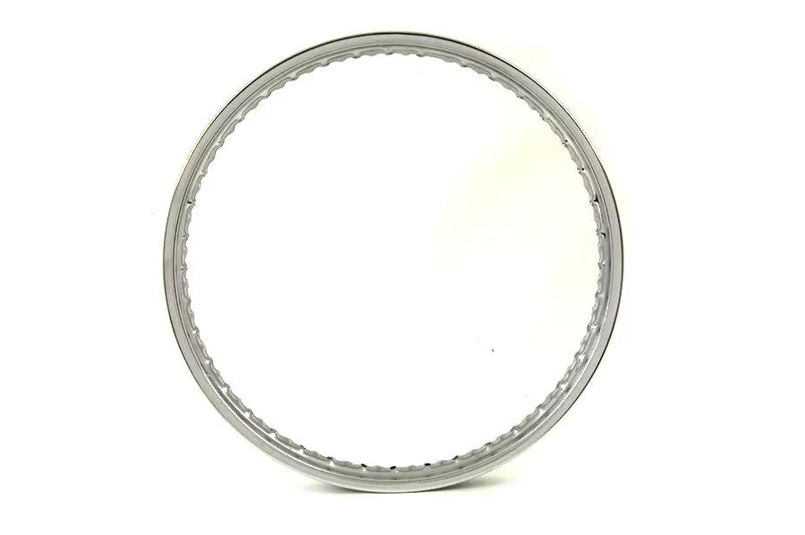 V-Twin 21 Inch x 1.85 Inch Rolled Edge Front Wheel Rim Chrome - Part 62-6041 by V-Twin