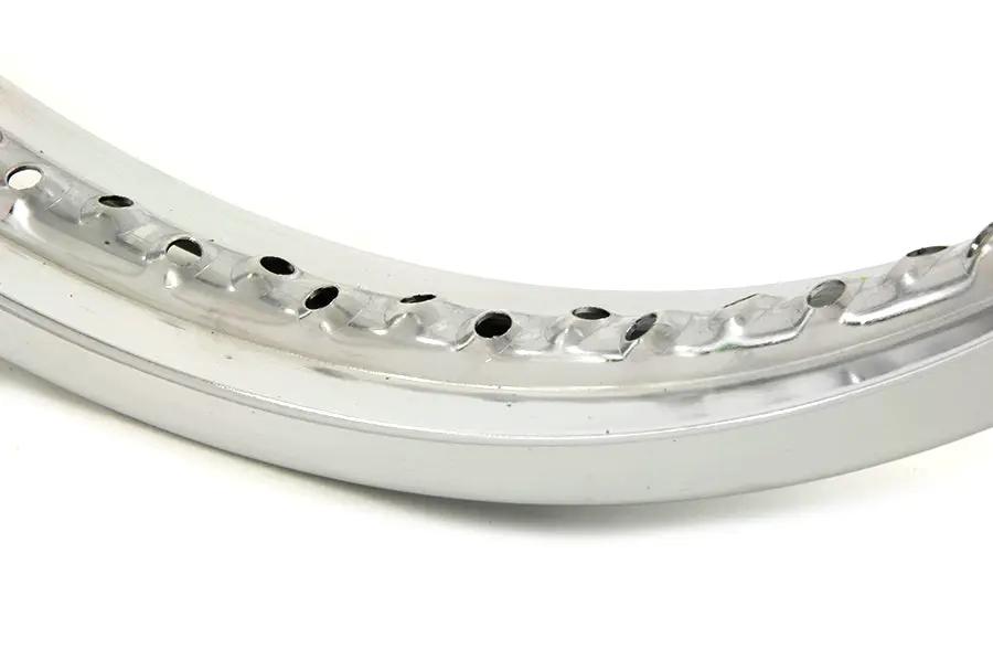 V-Twin 21 Inch x 1.85 Inch Rolled Edge Front Wheel Rim Chrome - Part 62-6041 by V-Twin