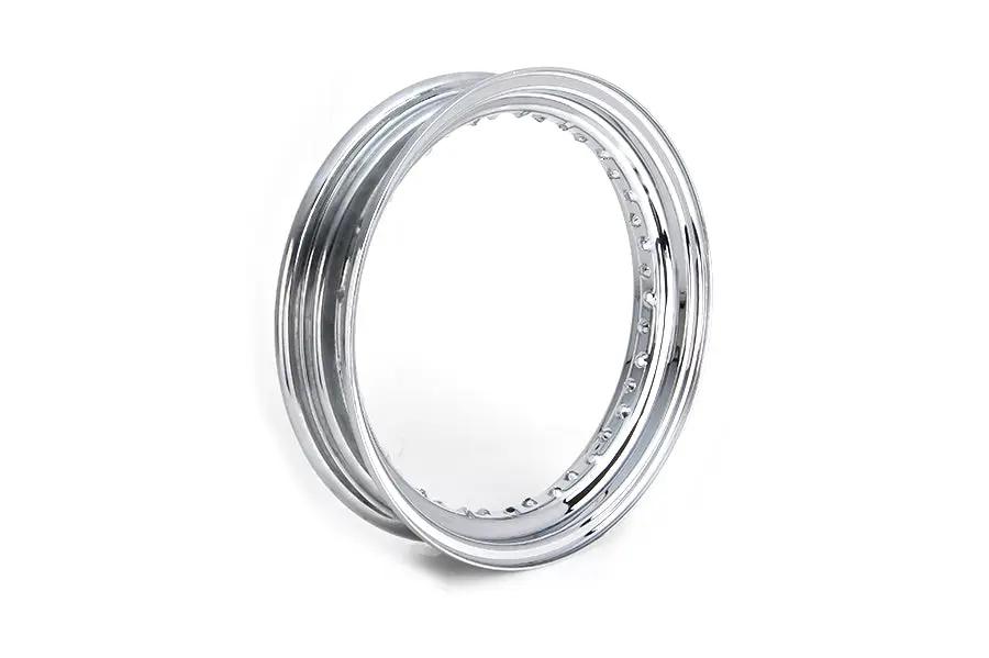 V-Twin 16 Inch x 3.00 Inch Rear Rim Drop Center with Small Side Valve Stem Hole by V-Twin