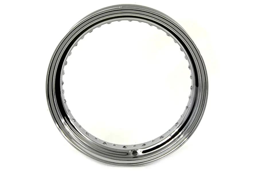 V-Twin 11207 16 Inch x 4.00 Inch Rear Drop Center Chrome Wheel Rim by V-Twin