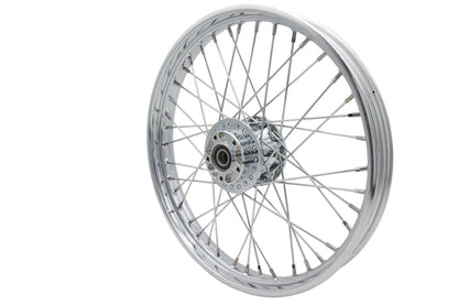 V-Twin 21 inch x 2.15 inch Front Wheel Assembly Chrome - Part 64560 by V-Twin