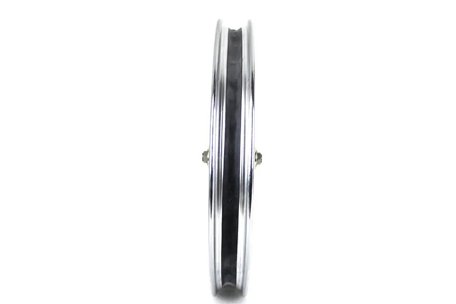 V-Twin Tourist Trophy 21 Inch x 1.85 Inch Spool Front Wheel with Chrome Spacers and Axle Compatibility by V-Twin