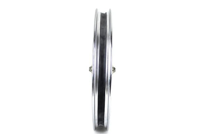 V-Twin Tourist Trophy 21 Inch x 1.85 Inch Spool Front Wheel with Chrome Spacers and Axle Compatibility by V-Twin