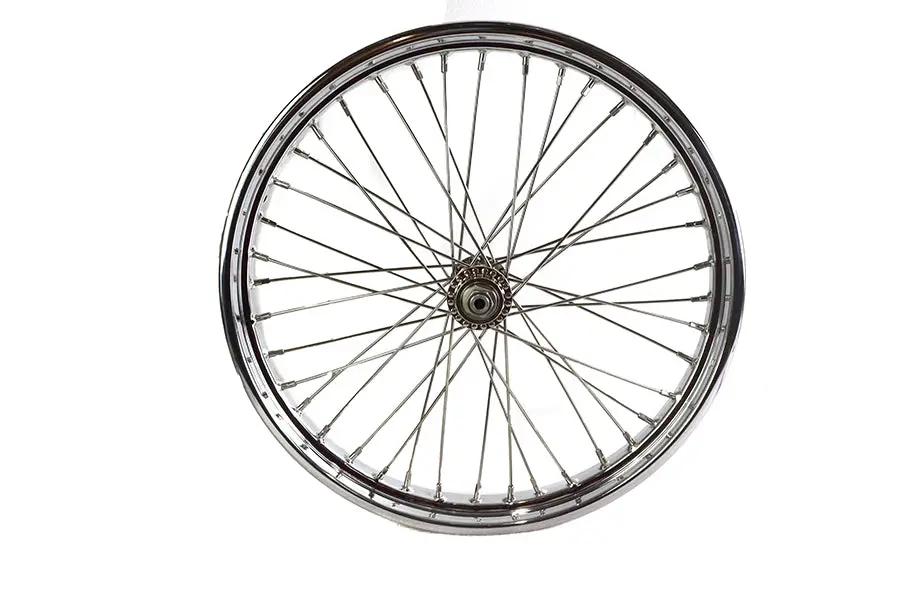 V-Twin 21 Inch WR Front Spool Wheel Chrome for Harley Davidson W Models by V-Twin