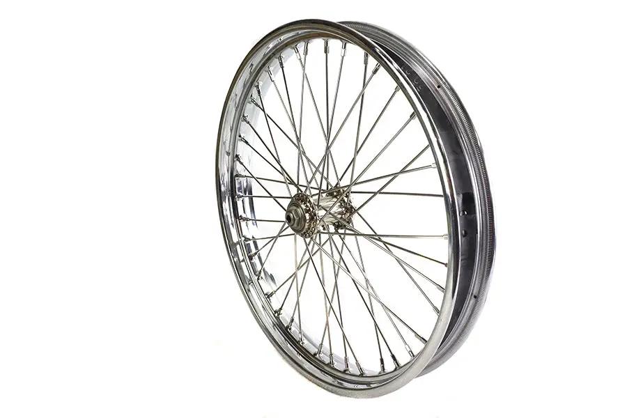 V-Twin 21 Inch WR Front Spool Wheel Chrome for Harley Davidson W Models by V-Twin