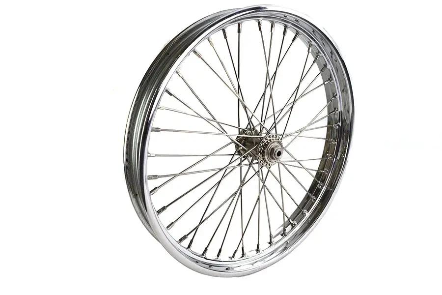 V-Twin 21 Inch WR Front Spool Wheel Chrome for Harley Davidson W Models by V-Twin