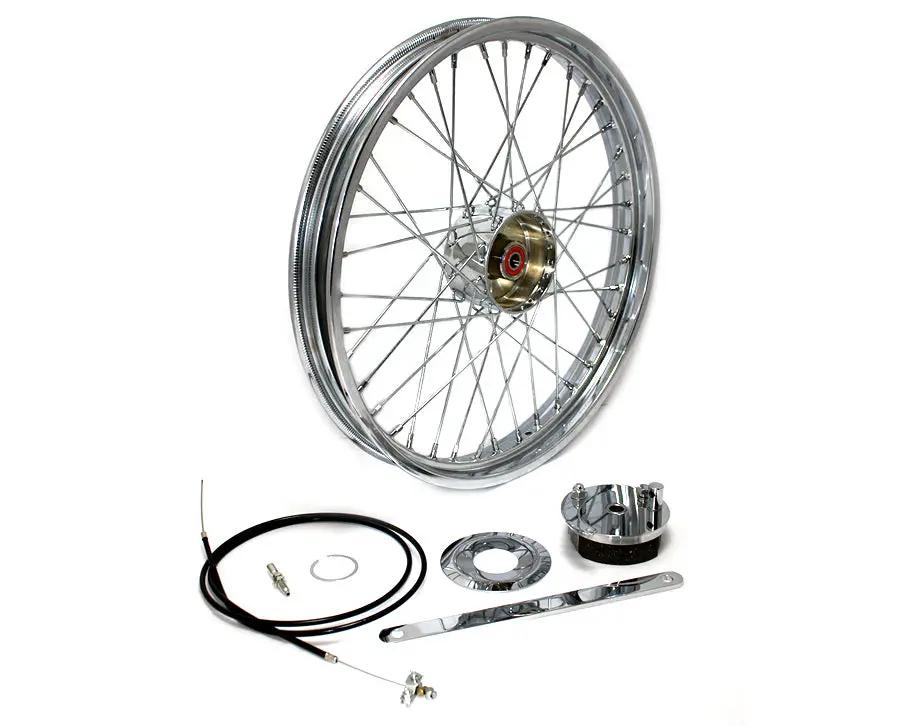 V-Twin 21 Inch x 2.15 Inch Mini Brake Wheel with 5/8 Inch Bearings and Hub Cover Width of 4.735 Inches by V-Twin
