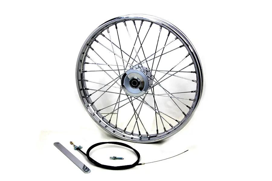 V-Twin 21 inch x 1.85 inch Mini Brake Wheel with Heavy Duty Bearings and Laced Spokes by V-Twin