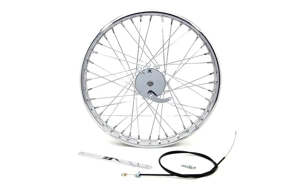 V-Twin 21 inch x 1.85 inch Mini Brake Wheel with Heavy Duty Bearings and Laced Spokes by V-Twin