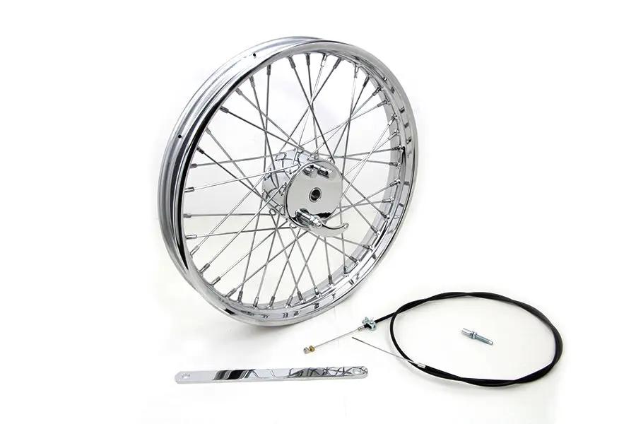 V-Twin 19 Inch x 1.85 Inch Mini Brake Wheel - Durable Drum Brake Design with 3/4 Inch Bearings by V-Twin