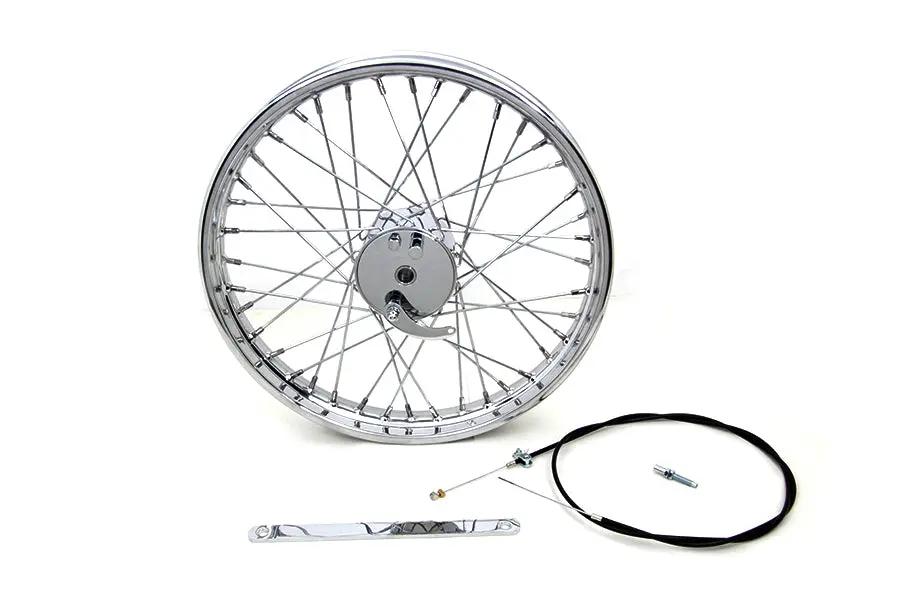 V-Twin 19 Inch x 1.85 Inch Mini Brake Wheel - Durable Drum Brake Design with 3/4 Inch Bearings by V-Twin