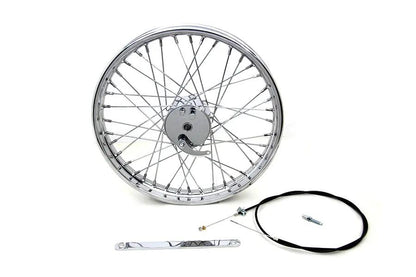 V-Twin 19 Inch x 1.85 Inch Mini Brake Wheel - Durable Drum Brake Design with 3/4 Inch Bearings by V-Twin