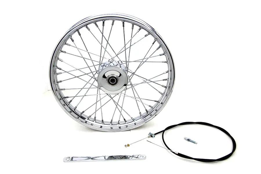 V-Twin 19 Inch x 1.85 Inch Mini Brake Wheel - Durable Drum Brake Design with 3/4 Inch Bearings by V-Twin
