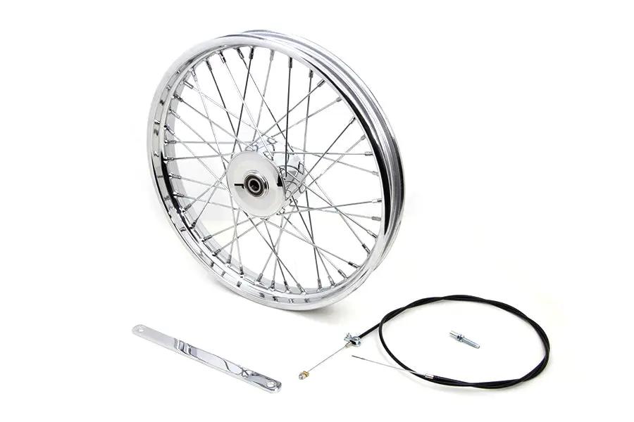 V-Twin 19 Inch x 1.85 Inch Mini Brake Wheel - Durable Drum Brake Design with 3/4 Inch Bearings by V-Twin