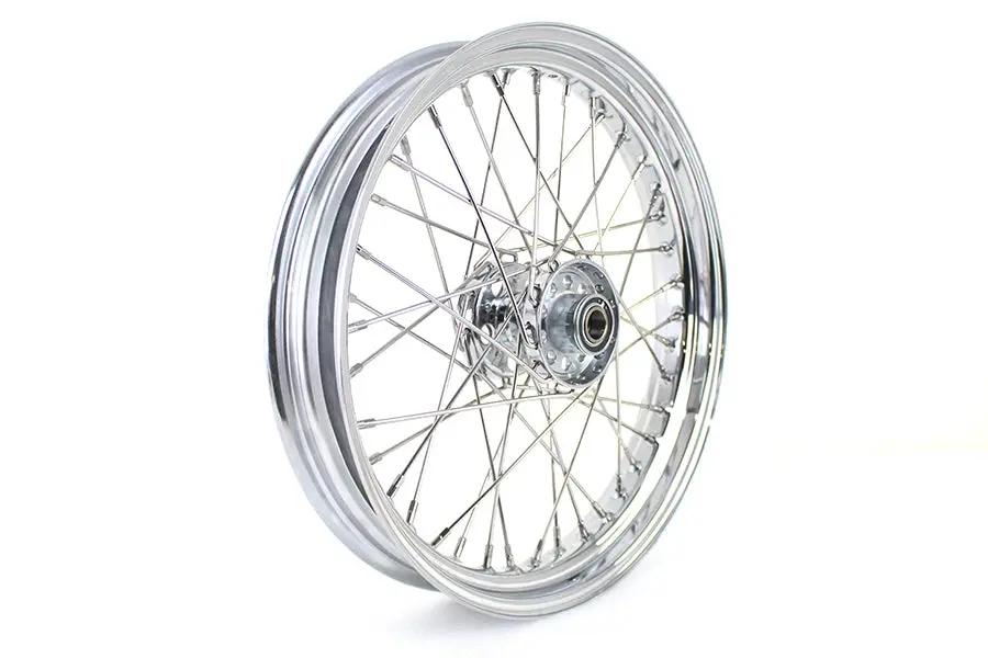 V-Twin 19 Inch x 3.00 Inch Flat Track Wheel Kit for Harley Davidson FL by V-Twin