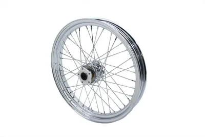 V-Twin 23 Inch x 3.00 Inch Chrome Front Spoke Wheel for Harley Davidson FXST (1984-1993) by V-Twin