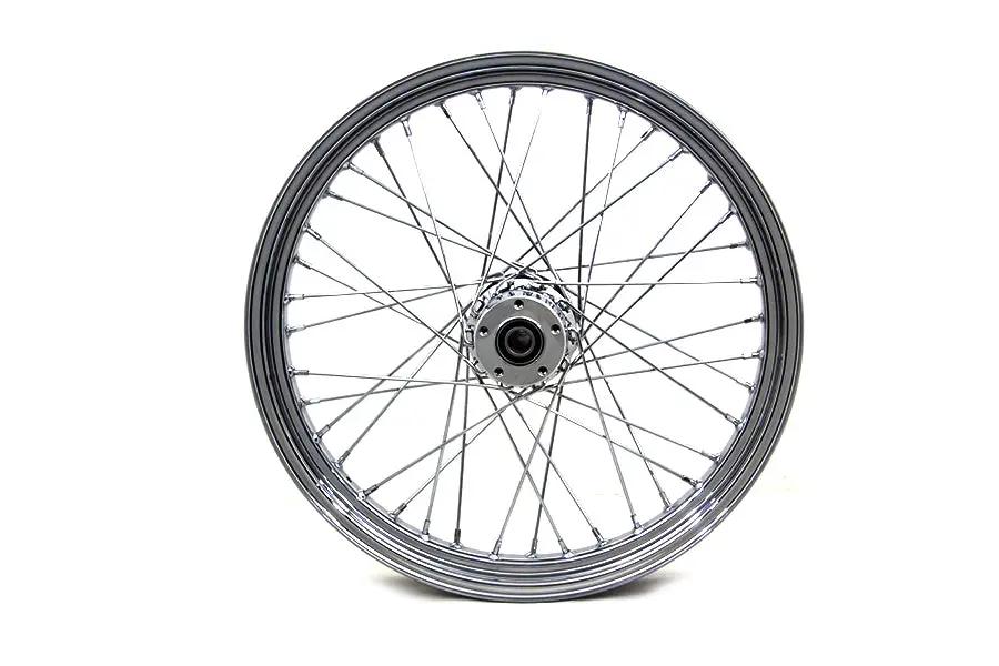 V-Twin 64524 23 Inch x 3.00 Inch Front Spoke Wheel for Harley Davidson FLT by V-Twin