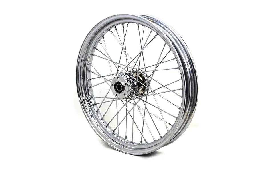 V-Twin 64524 23 Inch x 3.00 Inch Front Spoke Wheel for Harley Davidson FLT by V-Twin