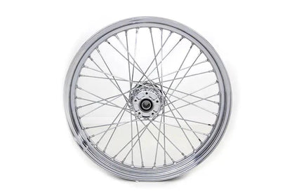 V-Twin 23 Inch x 3.00 Inch Front Spoke Wheel Part 64527 for Harley Davidson FLT Models by V-Twin