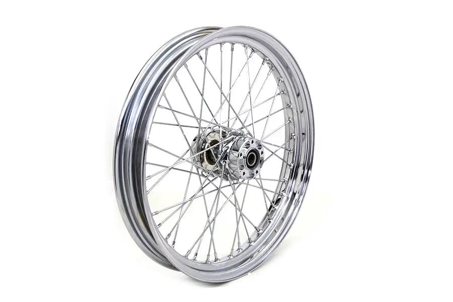 V-Twin 23 Inch x 3.00 Inch Front Spoke Wheel Part 64527 for Harley Davidson FLT Models by V-Twin