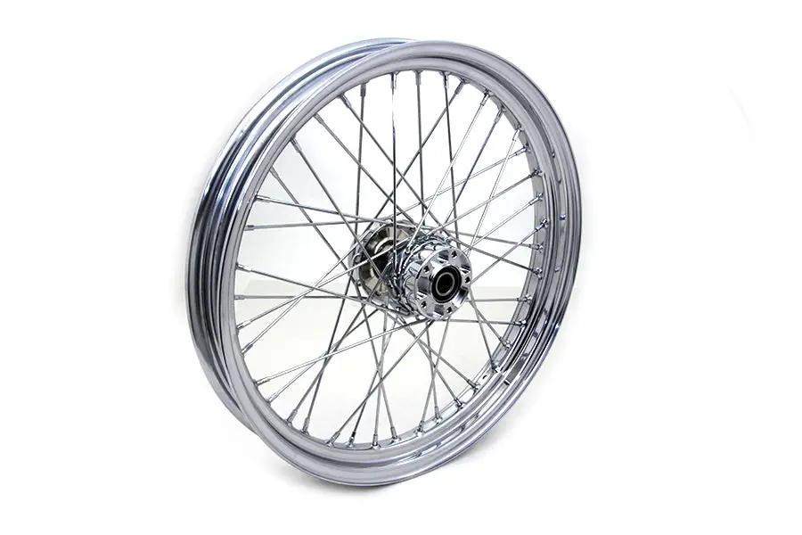 V-Twin 23 Inch x 3.00 Inch Front Spoke Wheel for Harley Davidson FXDWG Models by V-Twin