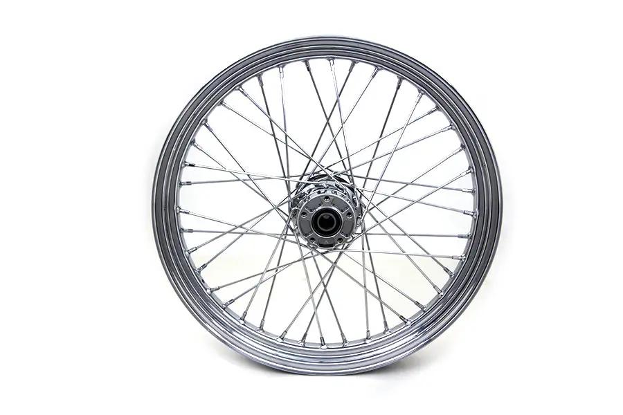V-Twin 23 Inch x 3.00 Inch Front Spoke Wheel for Harley Davidson FXDWG Models by V-Twin