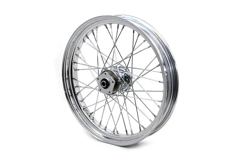 V-Twin 21 Inch x 3.25 Inch Front Spoke Wheel for Harley Davidson FLST Models by V-Twin